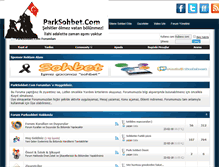 Tablet Screenshot of forum.parksohbet.com